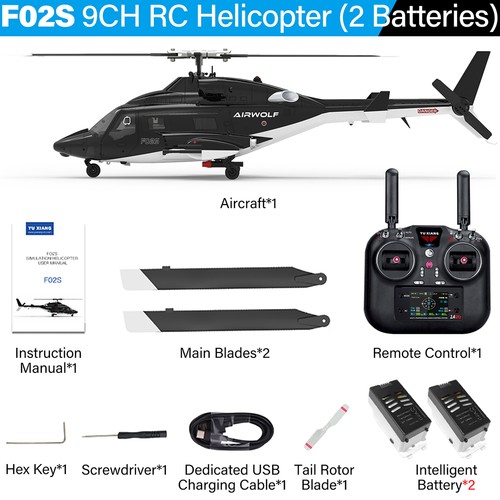 Yuxiang airwolf elicottero - airwolf, rc