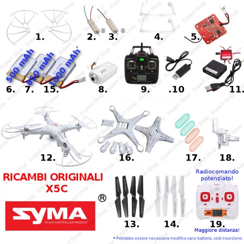 Ricambi drone syma - drone, eliche